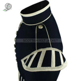 Silver Braid Trim 12 Navy Blue Gabardine Doublet Jacket